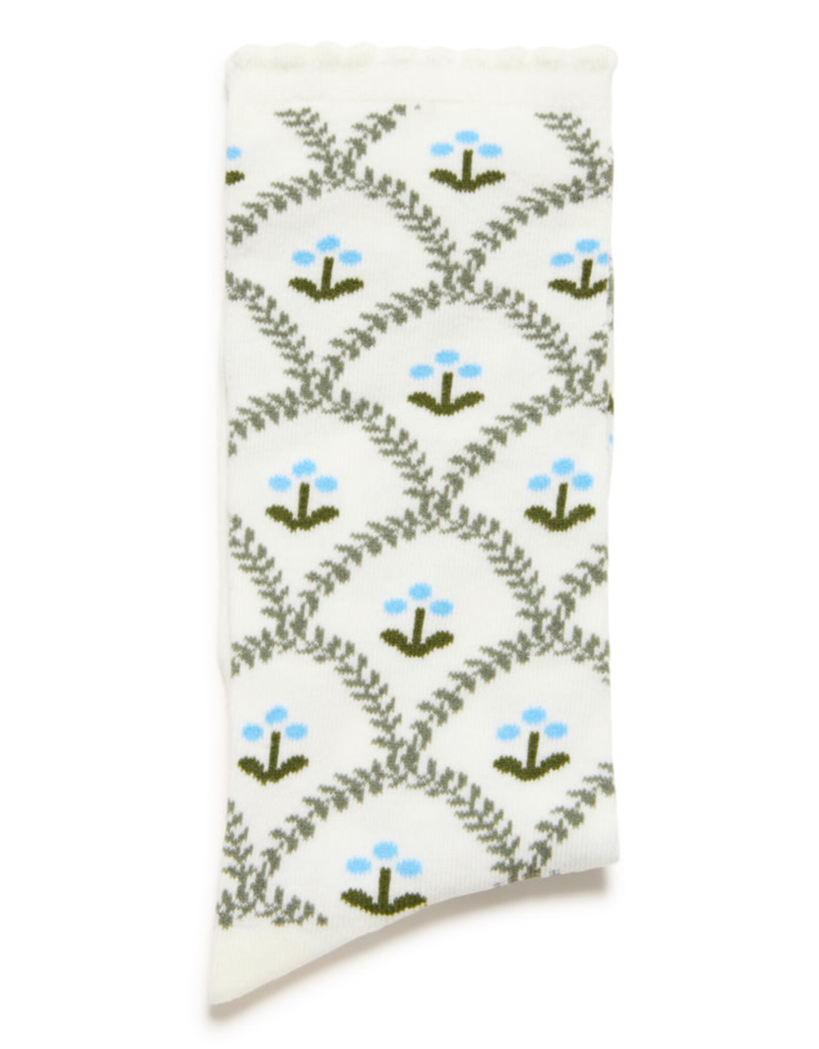 ICHI ICHI - Floral Socks (Mulled Basil)