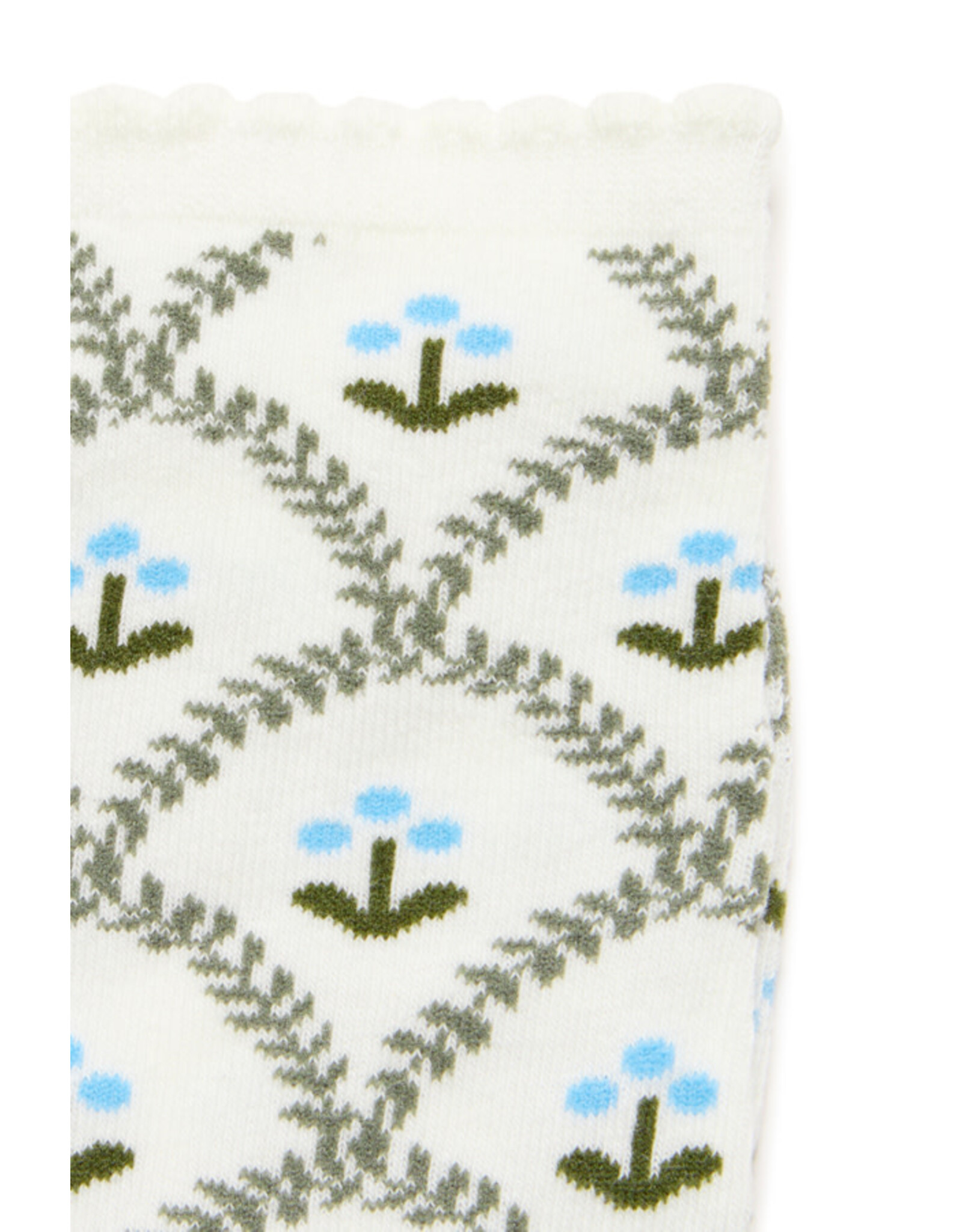 ICHI ICHI - Floral Socks (Mulled Basil)