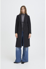 ICHI ICHI - Jannet Belted Long Coat (Black)
