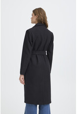 ICHI ICHI - Jannet Belted Long Coat (Black)