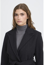 ICHI ICHI - Jannet Belted Long Coat (Black)