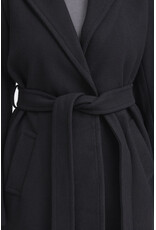 ICHI ICHI - Jannet Belted Long Coat (Black)