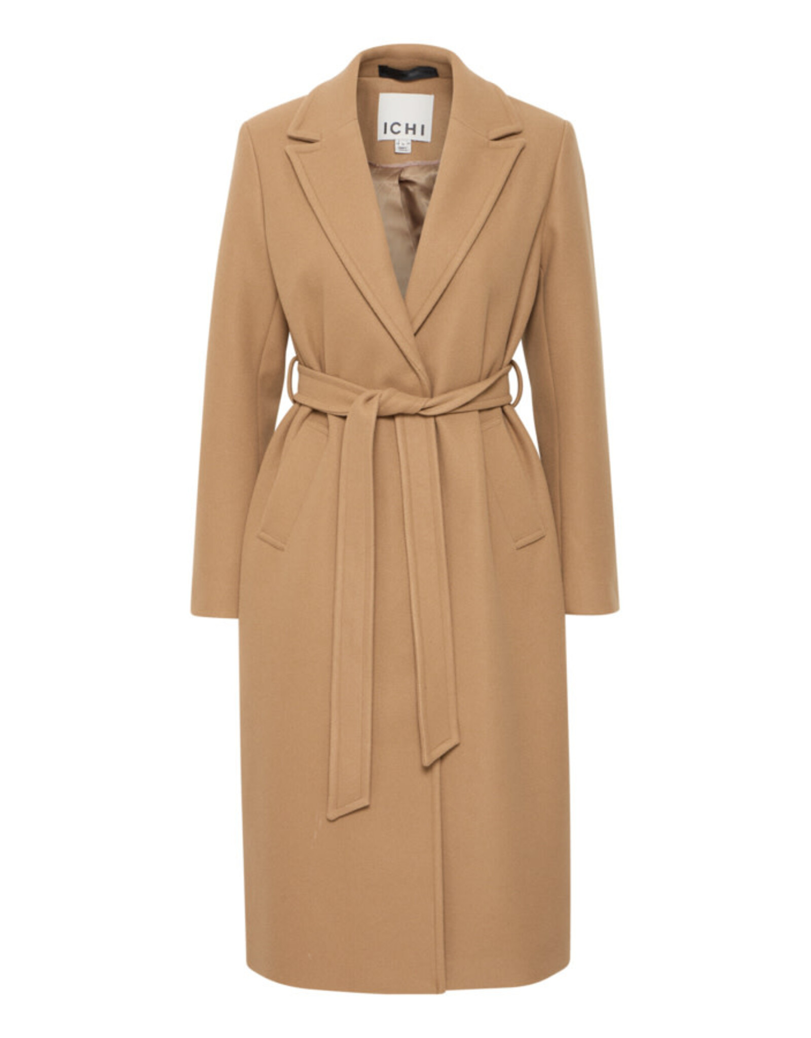 ICHI ICHI - Jannet Belted Long Coat (Tiger's Eye)