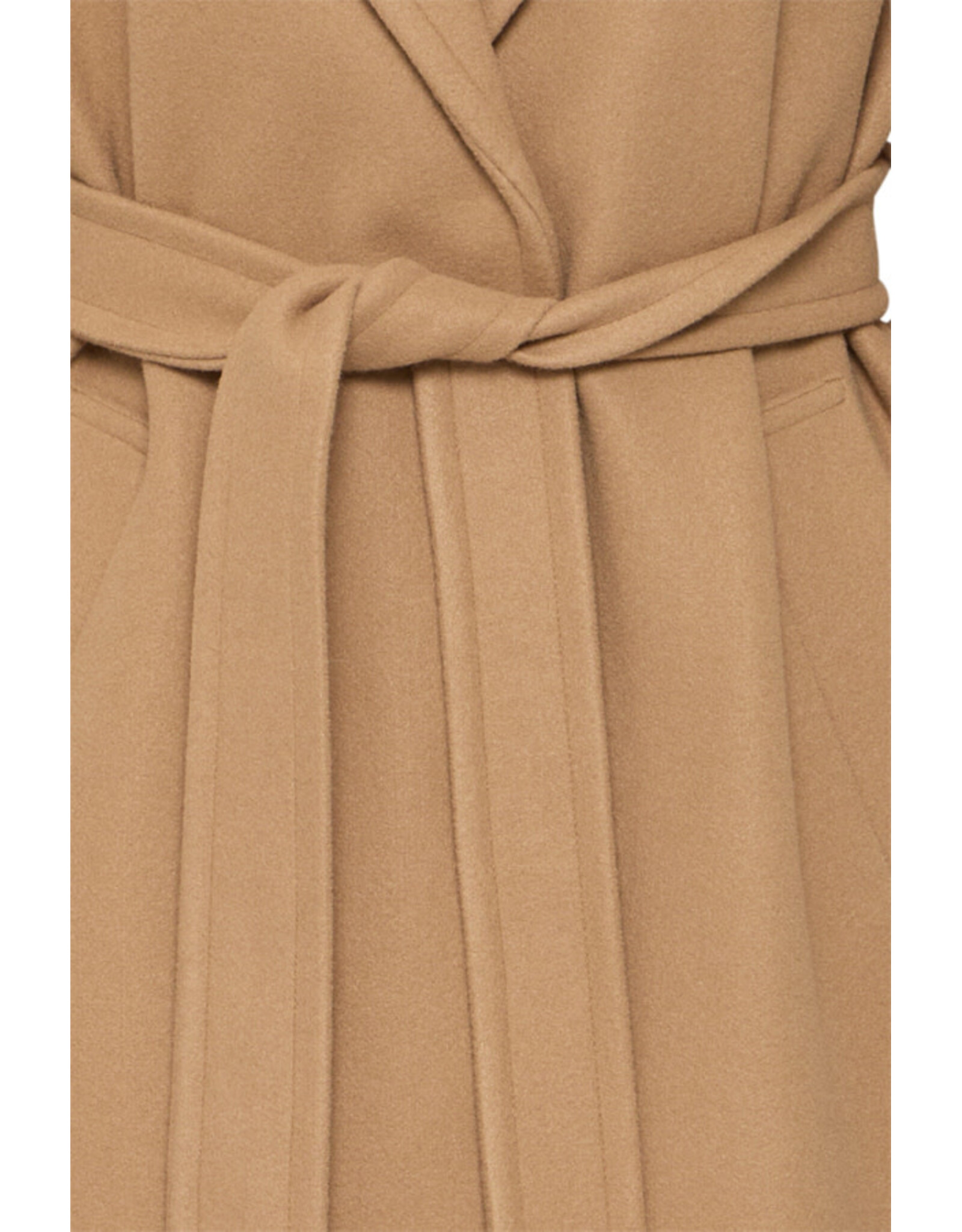 ICHI ICHI - Jannet Belted Long Coat (Tiger's Eye)