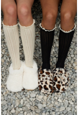 Free people Free People -  Misty Net Pointelle Tall Socks (Cream)