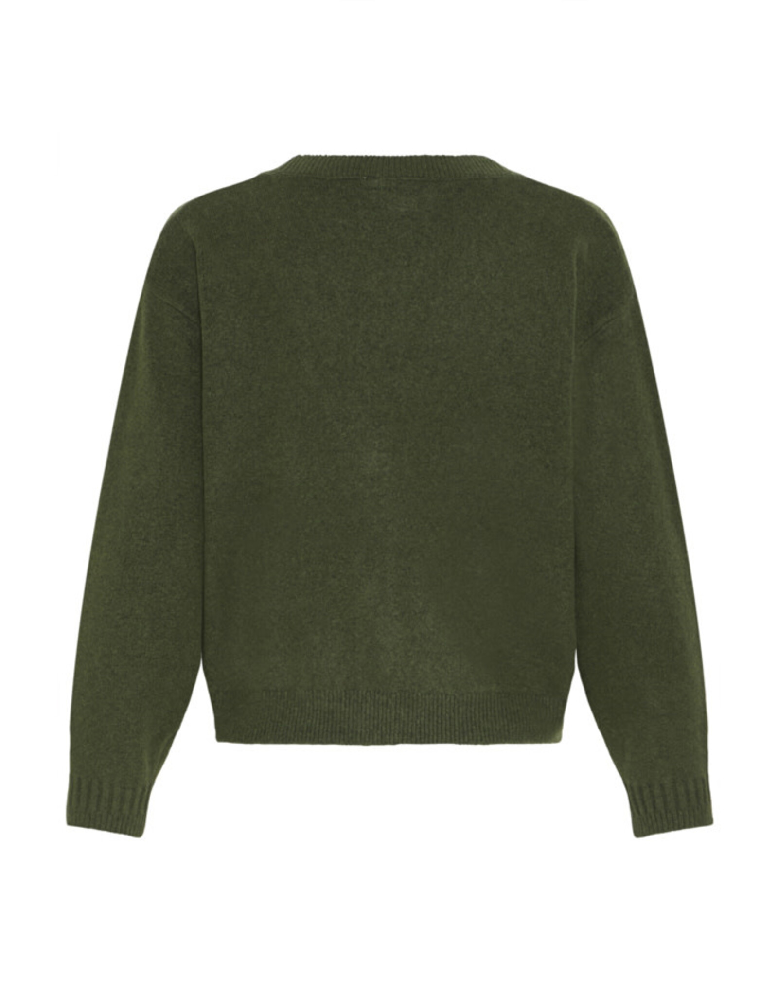 ICHI ICHI - Dasila V Neck Cardigan (Rifle Green)