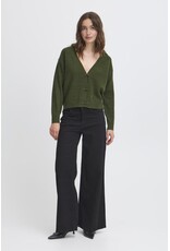 ICHI ICHI - Dasila V Neck Cardigan (Rifle Green) ICHI ICHI - Dasila V Neck Cardigan (Rifle Green)