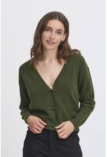 ICHI ICHI - Dasila V Neck Cardigan (Rifle Green) ICHI ICHI - Dasila V Neck Cardigan (Rifle Green)
