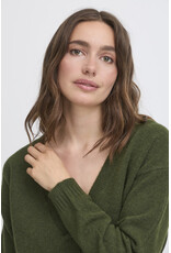 ICHI ICHI - Dasila V Neck Cardigan (Rifle Green) ICHI ICHI - Dasila V Neck Cardigan (Rifle Green)