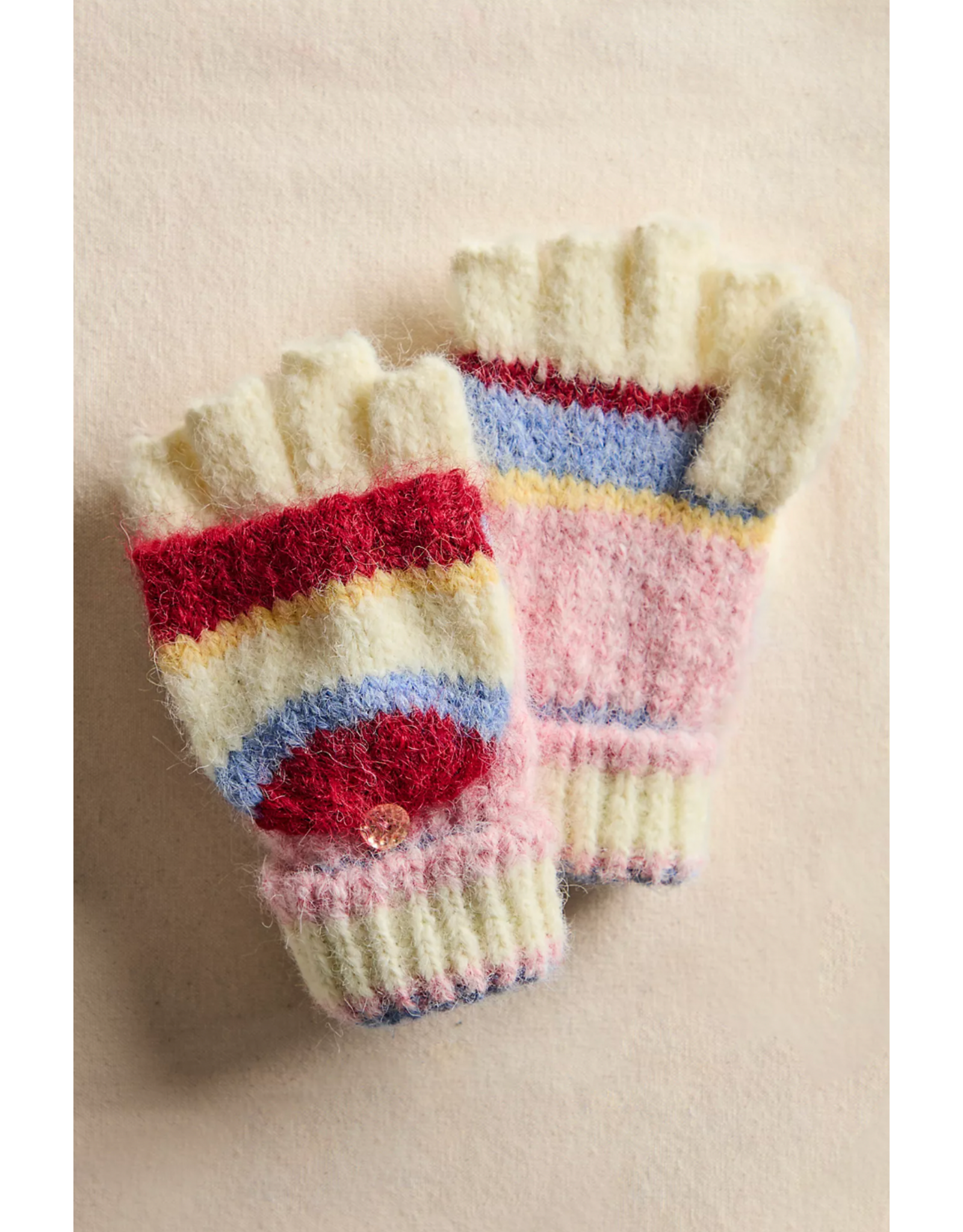 Free people Free People -   Super Stripe Gloves (Ivory)