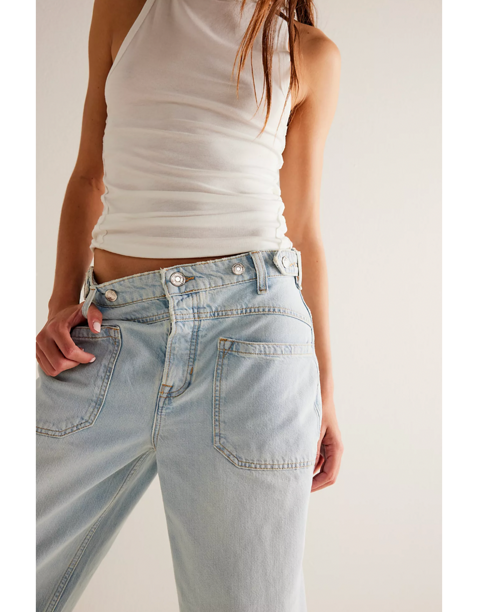 Free people Free People - Palmer Cuffed Jean (Daydream Blue)