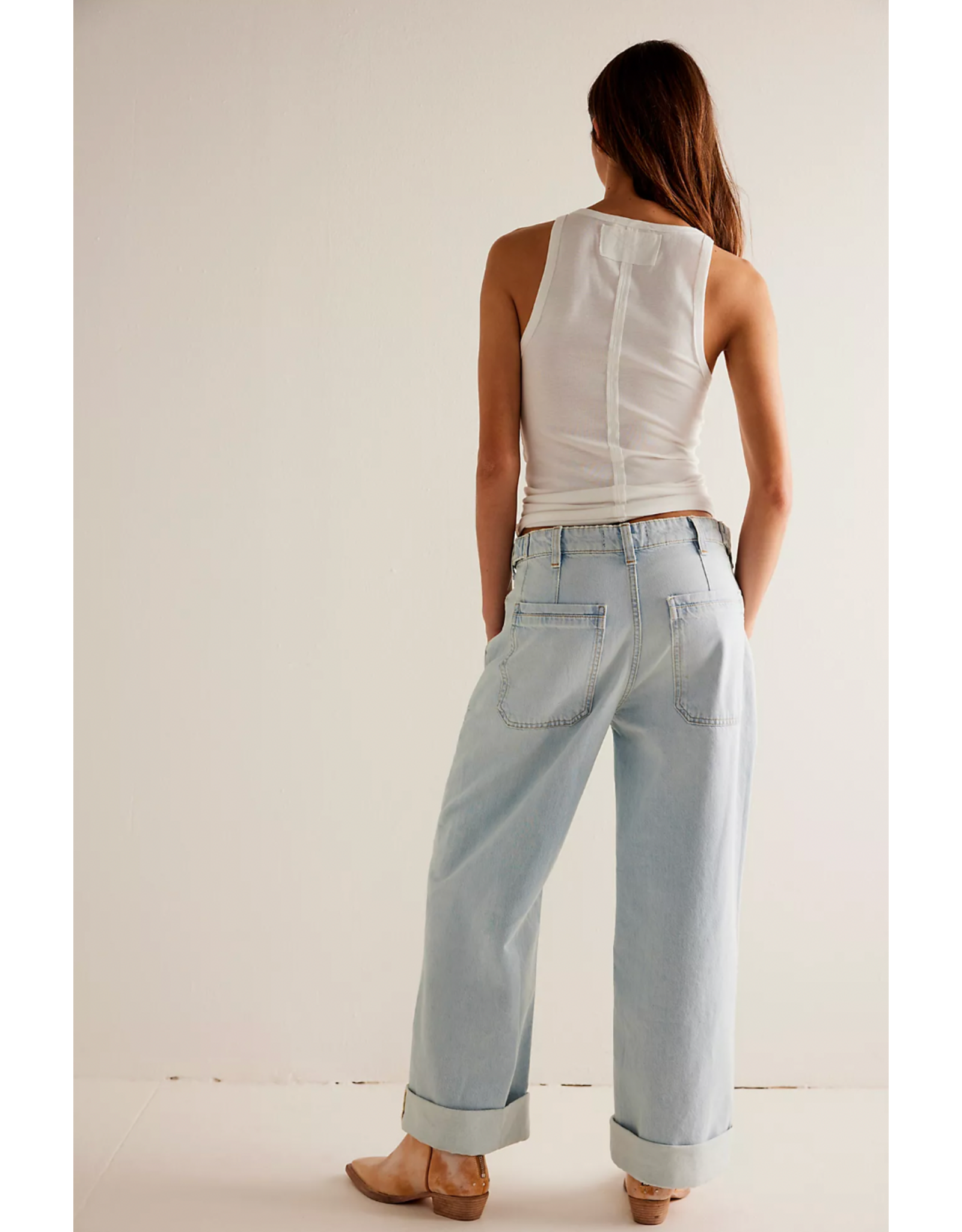 Free people Free People - Palmer Cuffed Jean (Daydream Blue)
