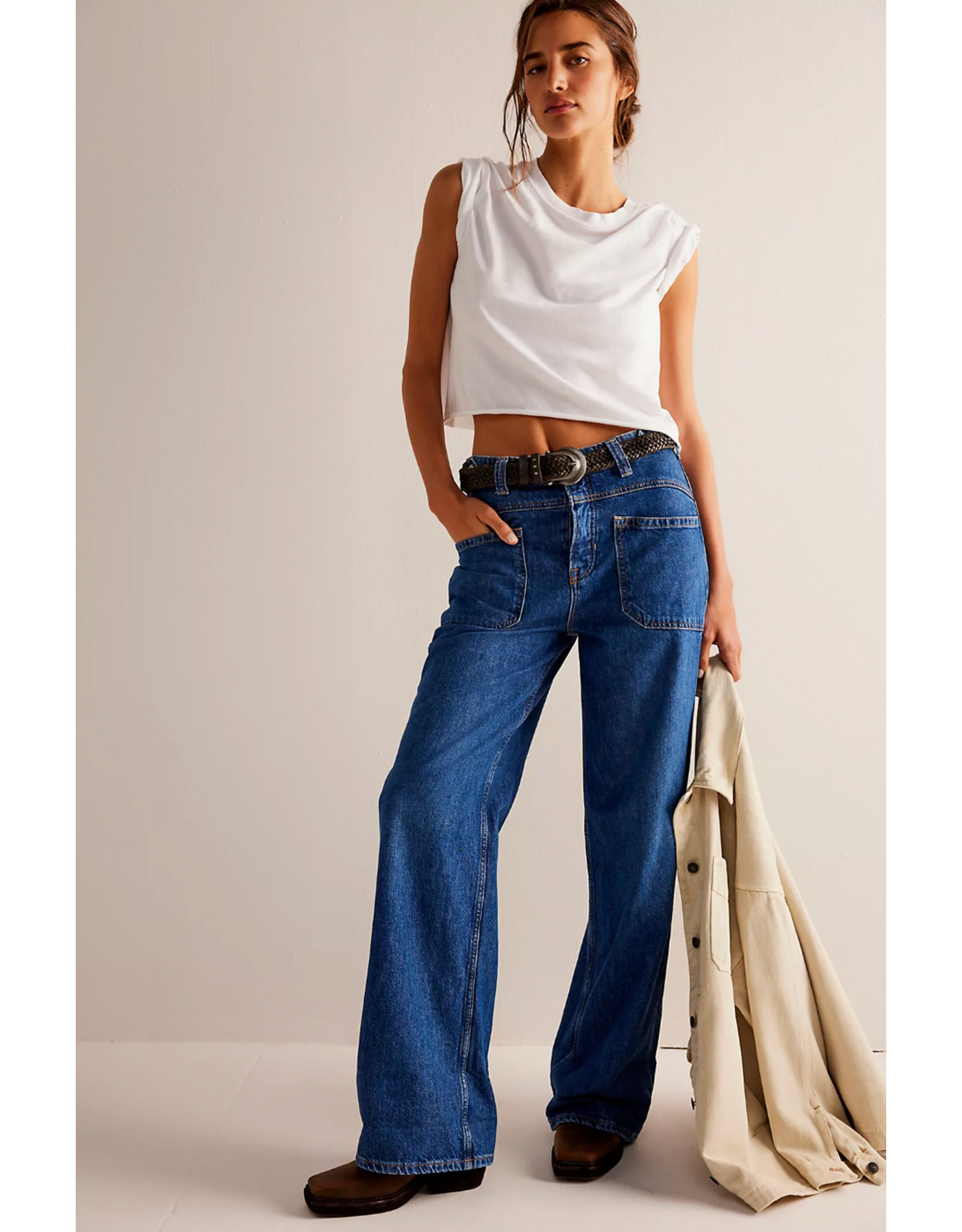 Free people Free People - Palmer Cuffed Jean (Tunnel Vision)