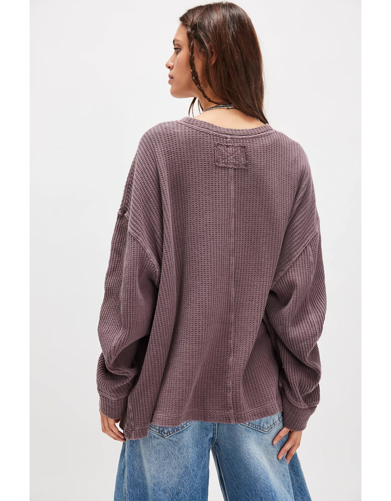 Free people Free People -  We The Free Dawson Pocket Thermal (Chocolate Grape)