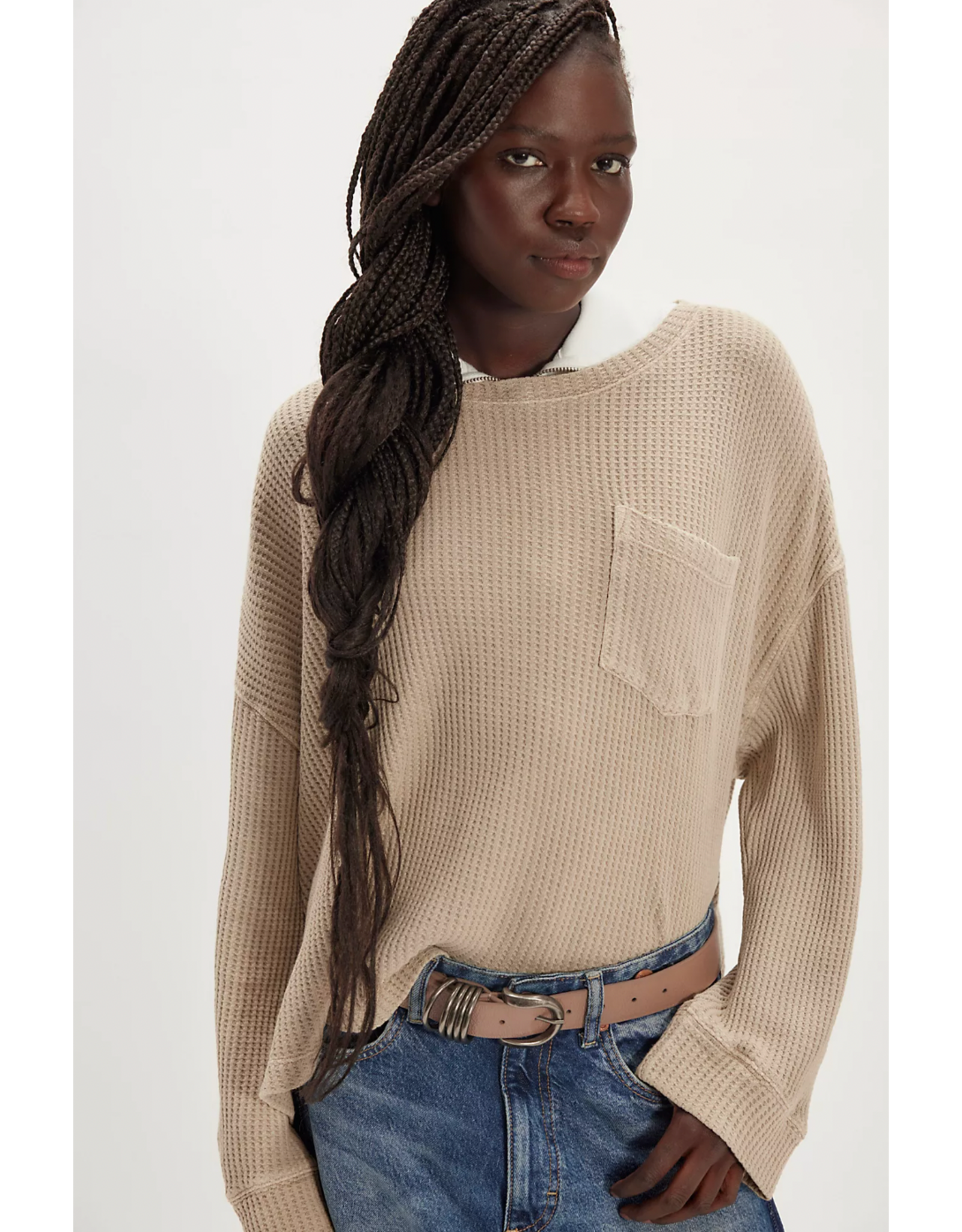 Free people Free People -  We The Free Dawson Pocket Thermal (Smooth Stone)