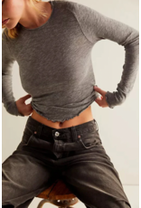 Free people Free People - We The Free Be My Baby Long-Sleeve Tee (Heather Grey) Free people Free People - We The Free Be My Baby Long-Sleeve Tee (Heather Grey)