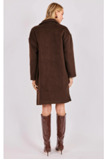 Sadie & Sage Sadie & Sage - Livia Open Front Long Coat (Espresso) Sadie & Sage Sadie & Sage - Livia Open Front Long Coat (Espresso)