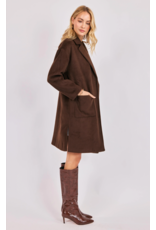 Sadie & Sage Sadie & Sage - Livia Open Front Long Coat (Espresso) Sadie & Sage Sadie & Sage - Livia Open Front Long Coat (Espresso)