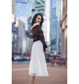 Papillon Papillon - Off the Shoulder Sweater (Brown)