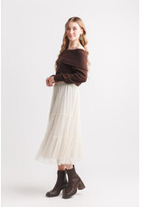 Papillon Papillon - Off the Shoulder Sweater (Brown)