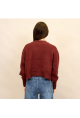 RD Style RD Style - Sumire Long Sleeve Crewneck Pullover (Oxblood)