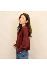 RD Style RD Style - Sumire Long Sleeve Crewneck Pullover (Oxblood)