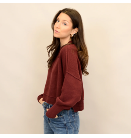 RD Style RD Style - Sumire Long Sleeve Crewneck Pullover (Oxblood)