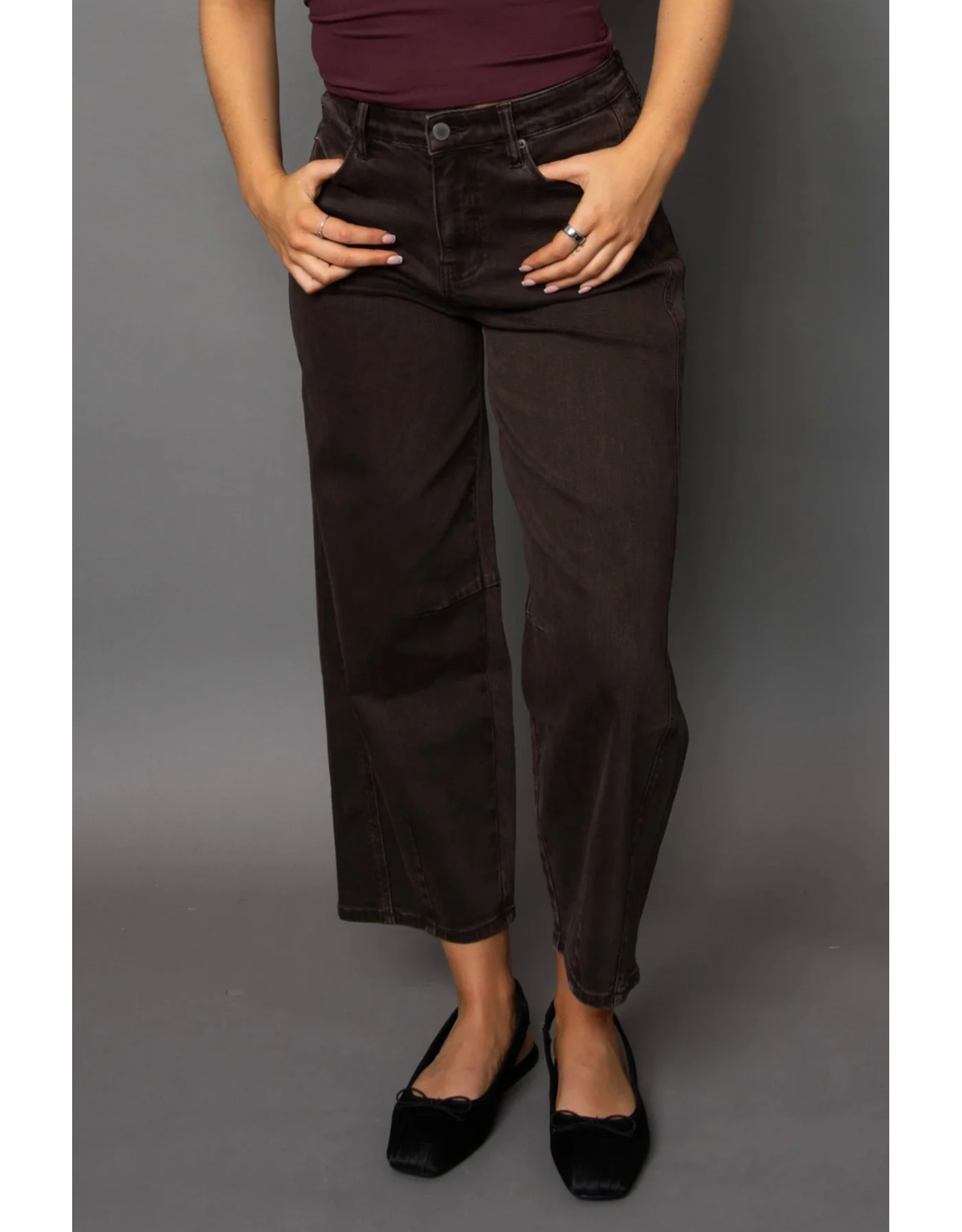 RD Style RD Style - Barni Stretch Twill Barrel Jean (Java Brown)