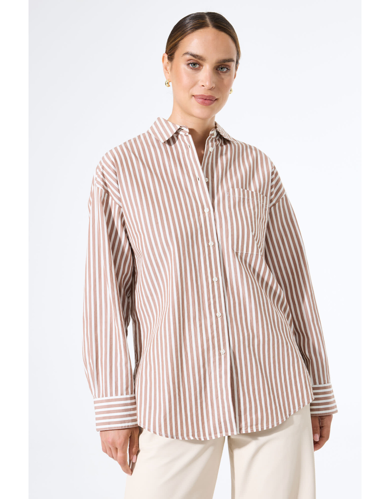 Garcia Garcia - Striped Button Up Blouse (Off White)