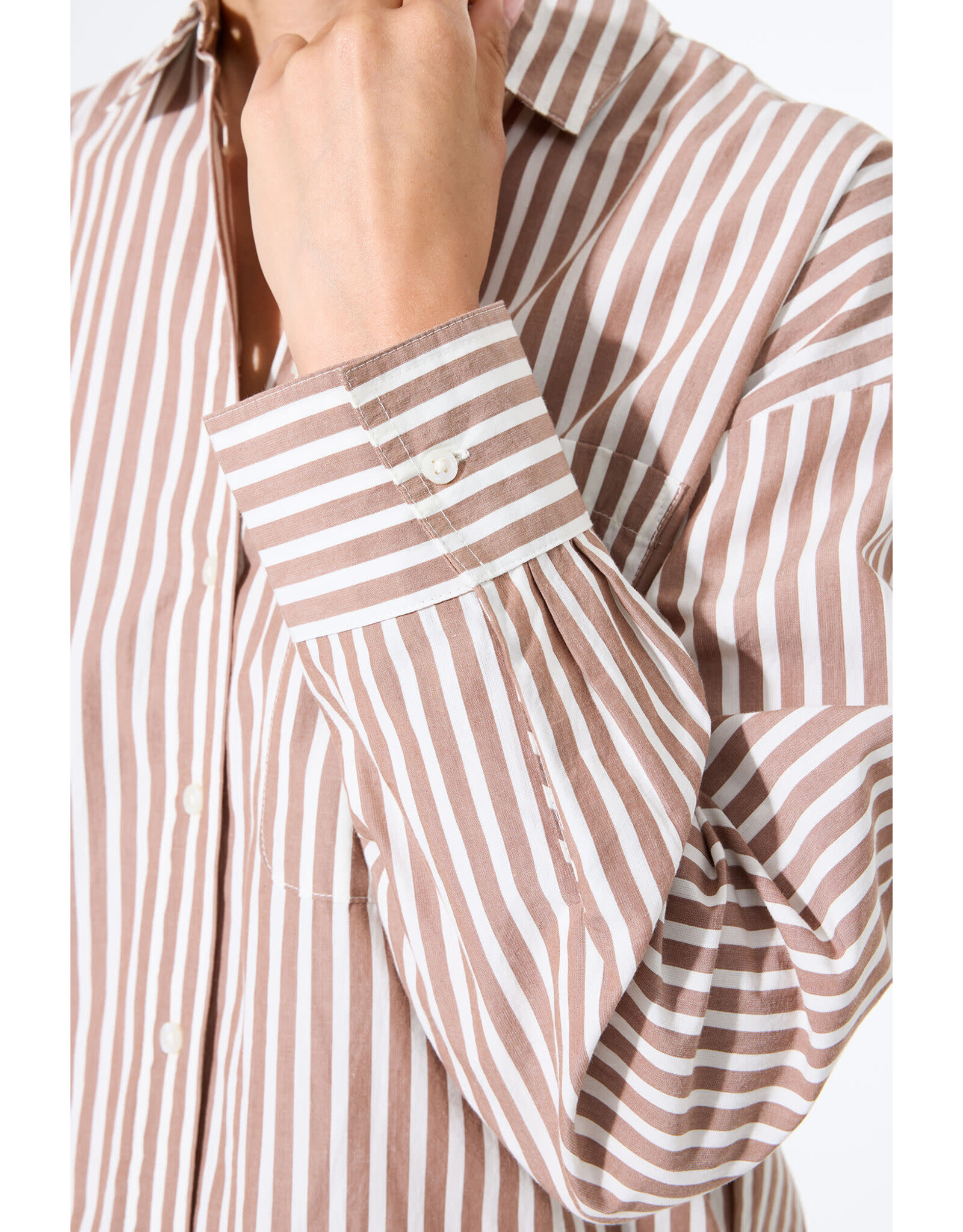 Garcia Garcia - Striped Button Up Blouse (Off White)