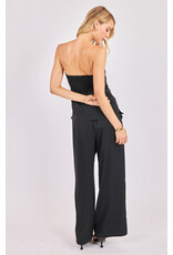 Sadie & Sage Sadie & Sage - Romy Satin Pleated Pant (Black) Sadie & Sage Sadie & Sage - Romy Satin Pleated Pant (Black)
