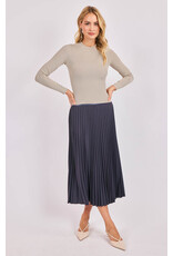 Sadie & Sage Sadie & Sage - Full of Charm Pleated Midi Skirt (Navy) Sadie & Sage Sadie & Sage - Full of Charm Pleated Midi Skirt (Navy)
