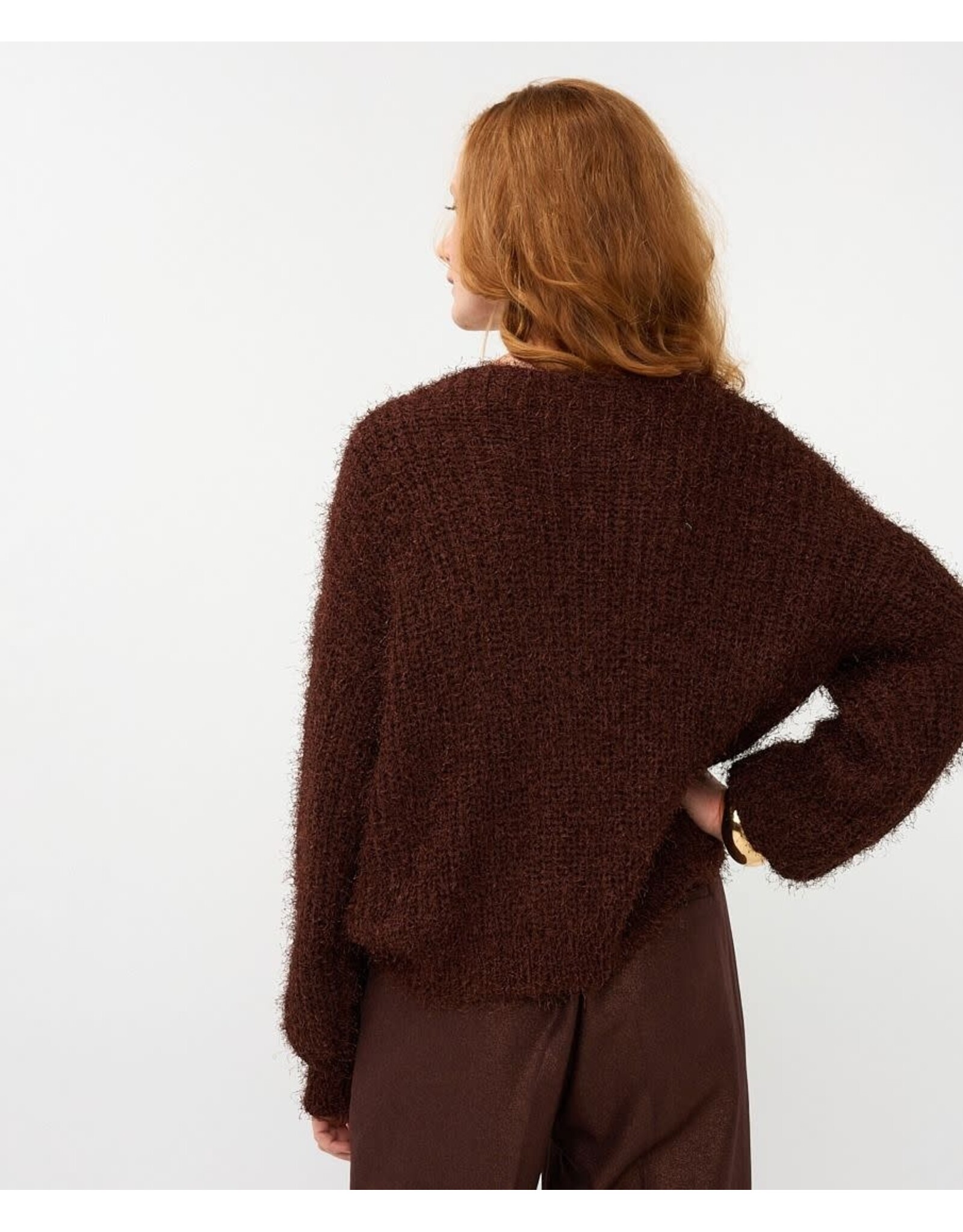 EsQualo Esqualo - Eyelash Sweater (Chocolate Brown)