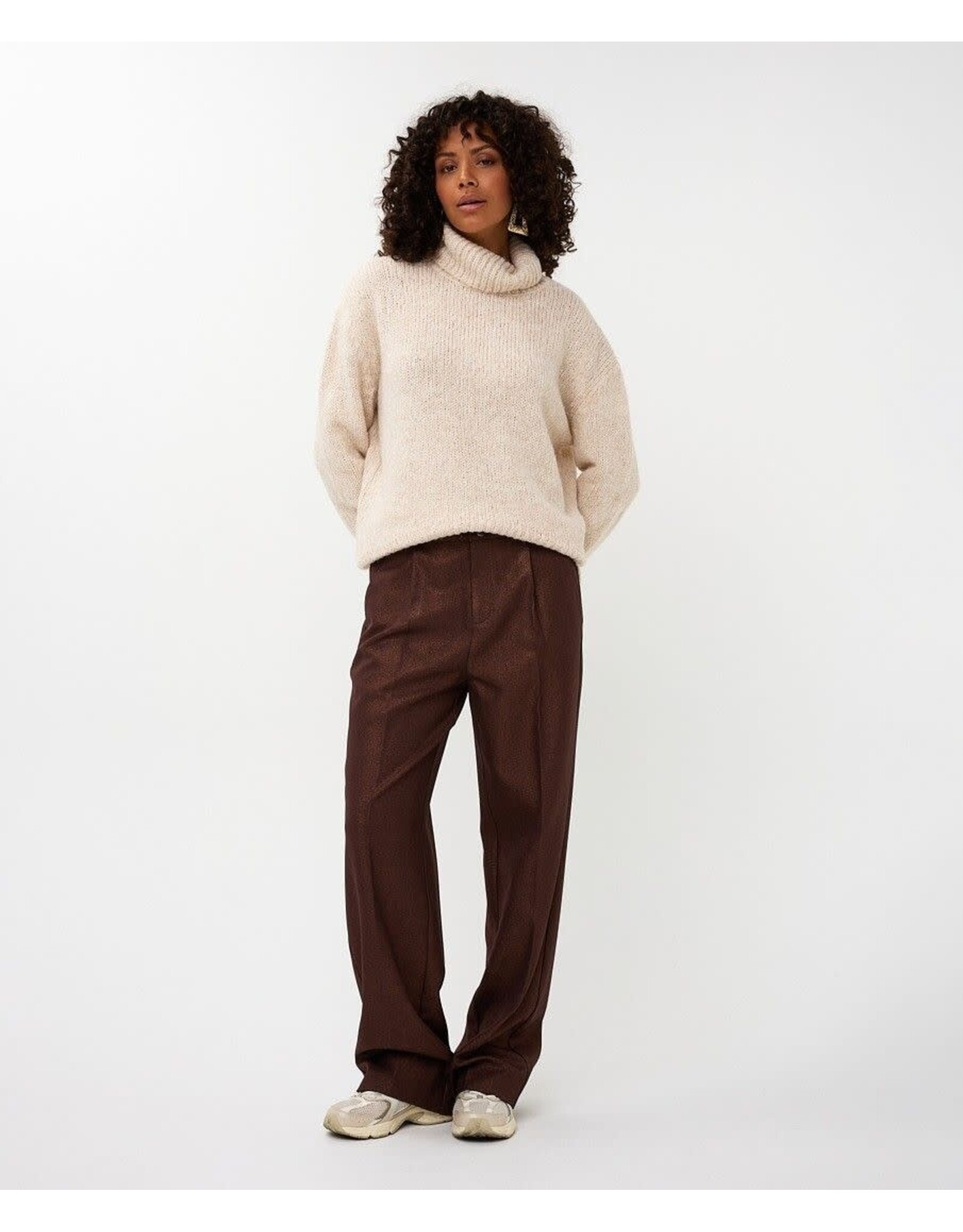 EsQualo Esqualo - Turtleneck Sweater (Light Sand)