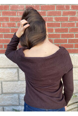 Papillon Papillon - Off the Shoulder Sweater (Brown)