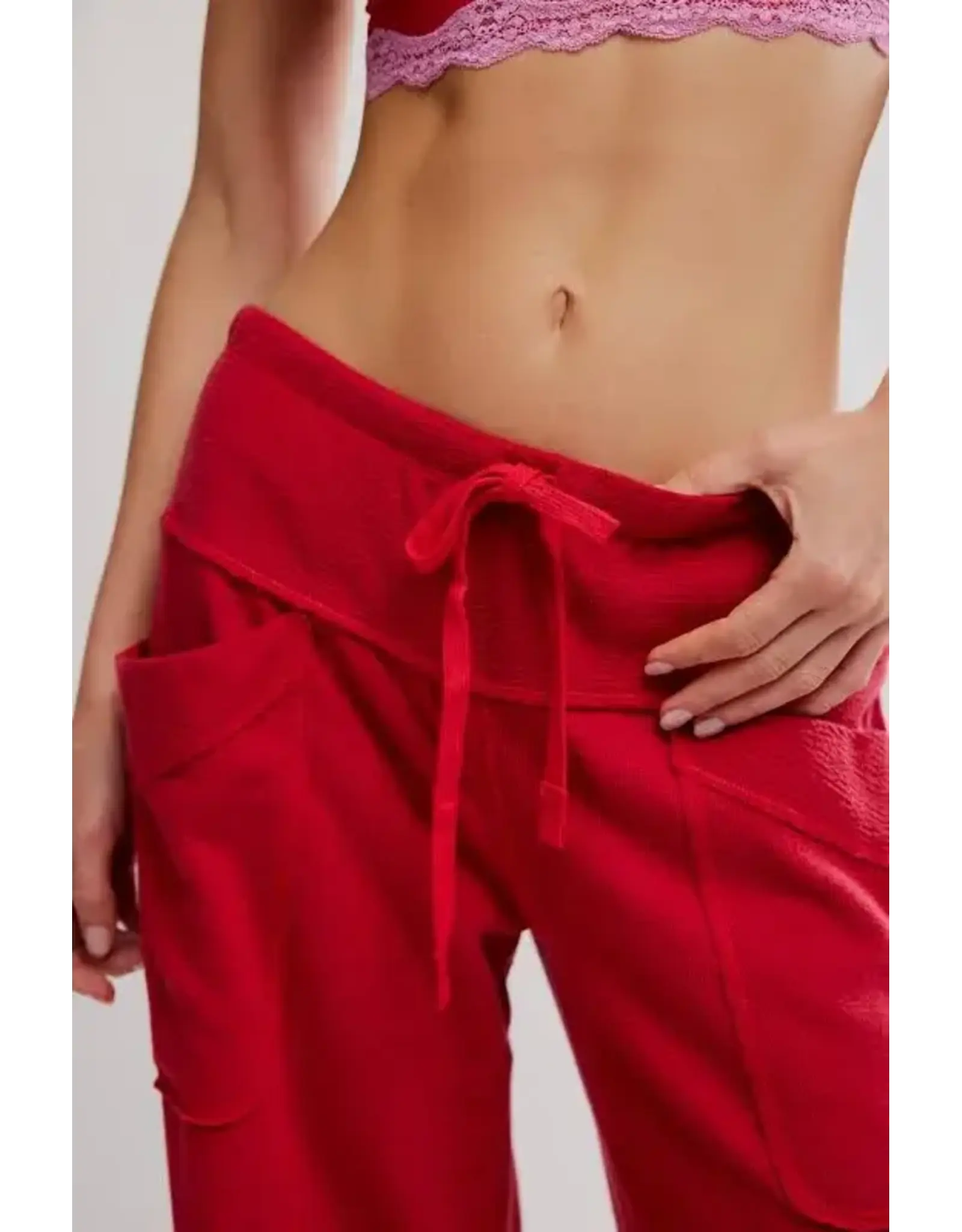 Free people Free People - Staycation Lounge Pants (Deep Cherry)