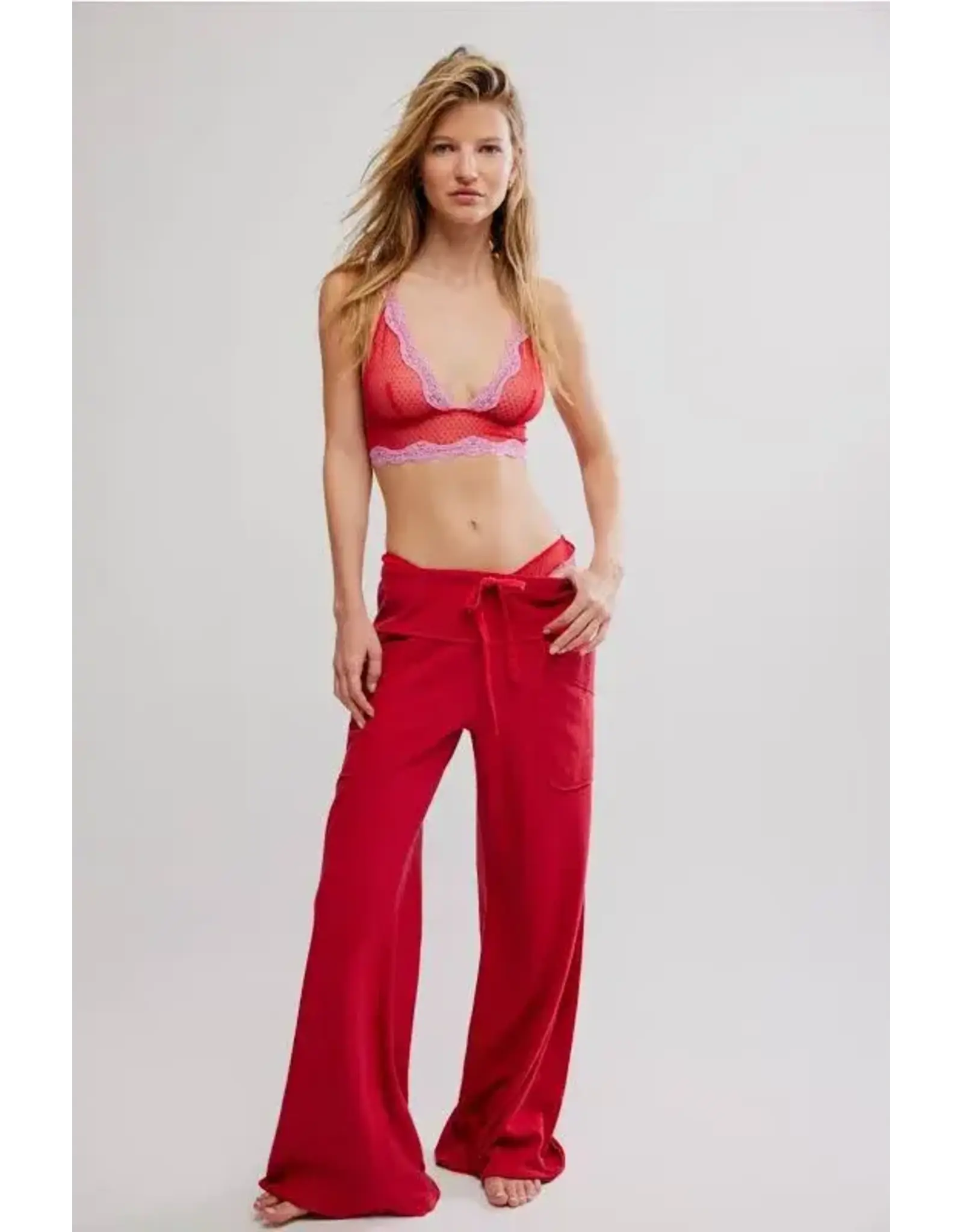 Free people Free People - Staycation Lounge Pants (Deep Cherry)