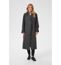 Kaffe Kaffe - Patricia Trench Coat (Black Oyster)