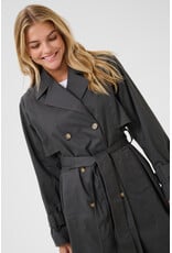 Kaffe Kaffe - Patricia Trench Coat (Black Oyster)