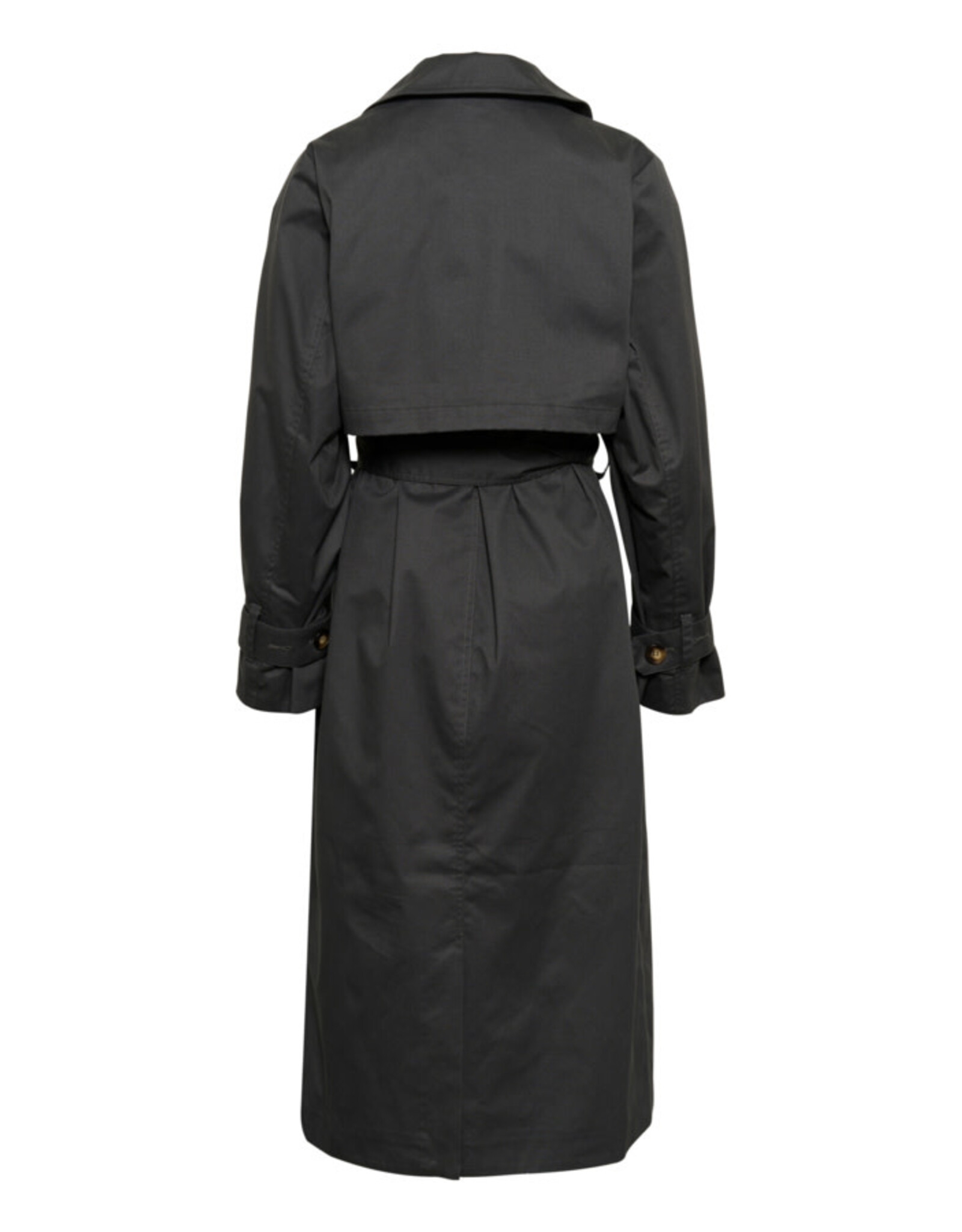 Kaffe Kaffe - Patricia Trench Coat (Black Oyster)