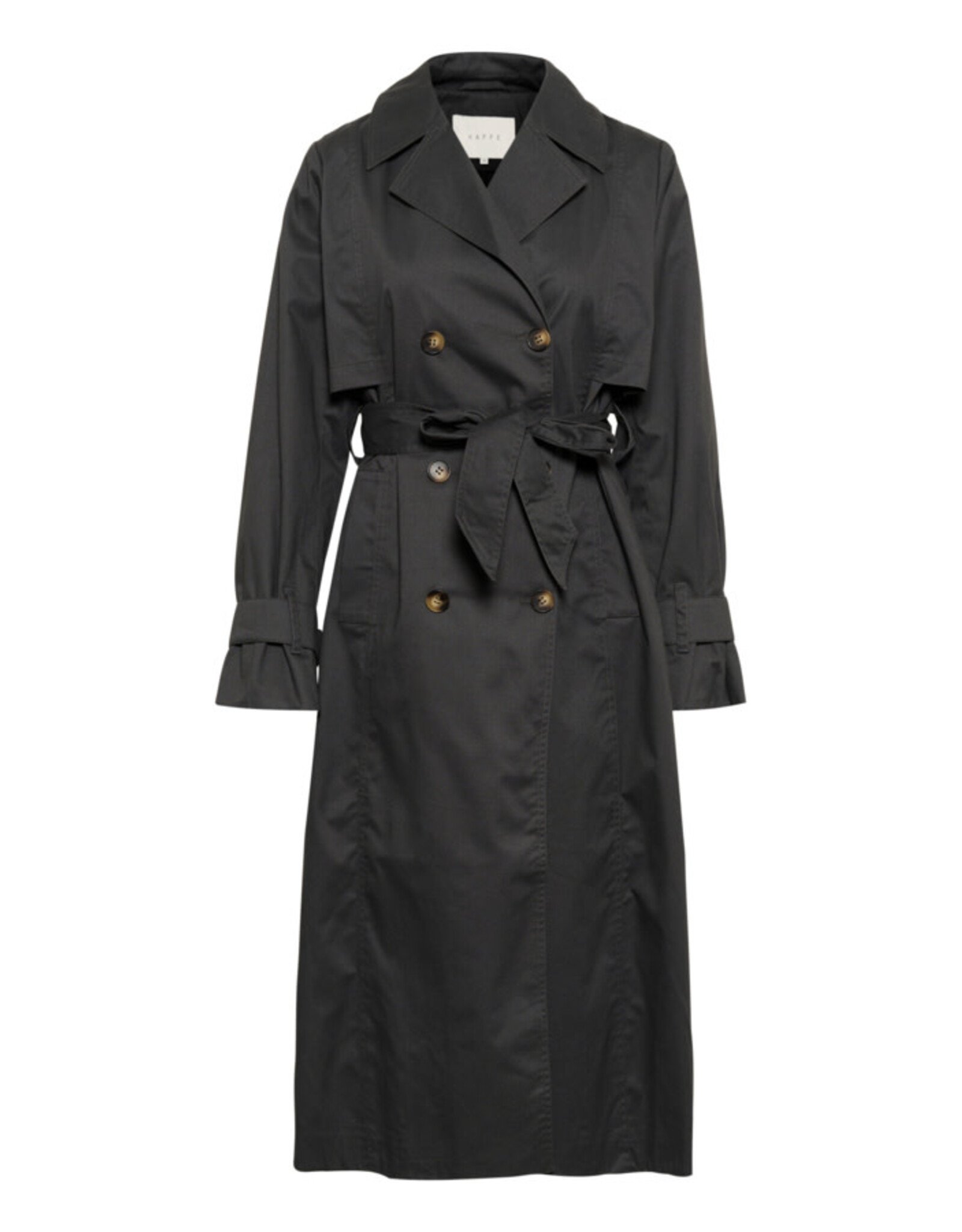 Kaffe Kaffe - Patricia Trench Coat (Black Oyster)