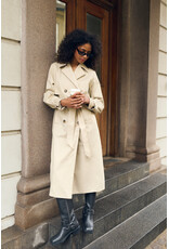 Kaffe Kaffe - Patricia Trench Coat (Feather Grey)