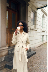 Kaffe Kaffe - Patricia Trench Coat (Feather Grey)