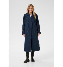 Kaffe Kaffe - Patricia Trench Coat (Midnight Marine)