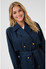 Kaffe Kaffe - Patricia Trench Coat (Midnight Marine)
