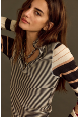 Free people Free People - Avery Zip Up (Black Combo)