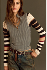 Free people Free People - Avery Zip Up (Black Combo)