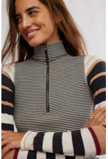 Free people Free People - Avery Zip Up (Black Combo)