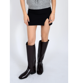 RD Style RD Style - Mara Mini Skirt  with Front Slit (Black)