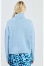Molly Bracken Molly Bracken -  Oversized Turtleneck Sweater (Light Blue)